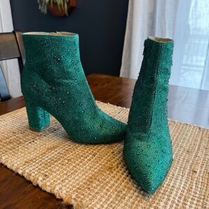 Betsy Johnson Glass Stone Booties